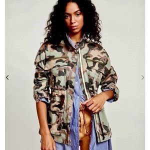 Veronica Beard Camo Anorak Jacket